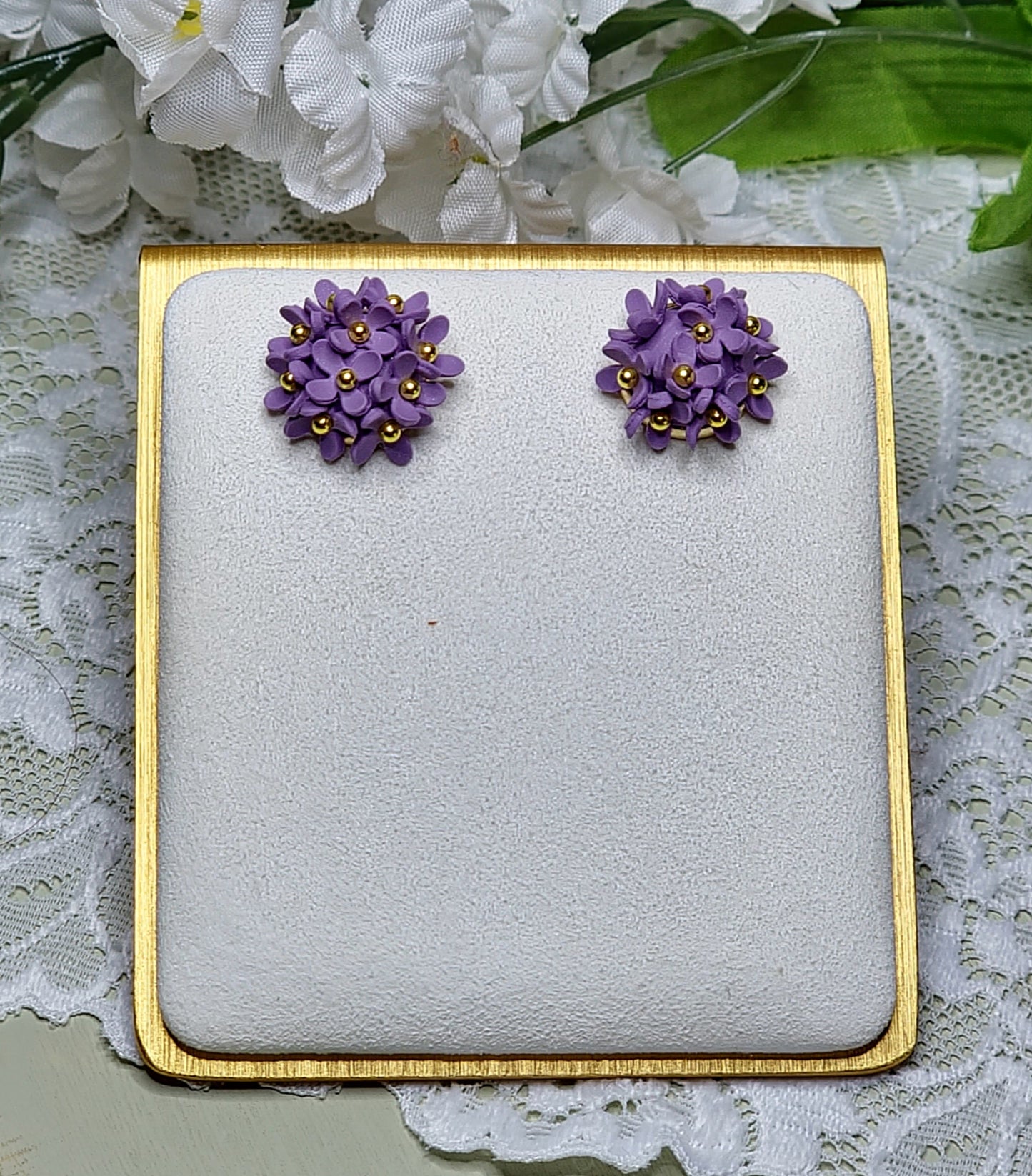 Purple Hydrangea Studs