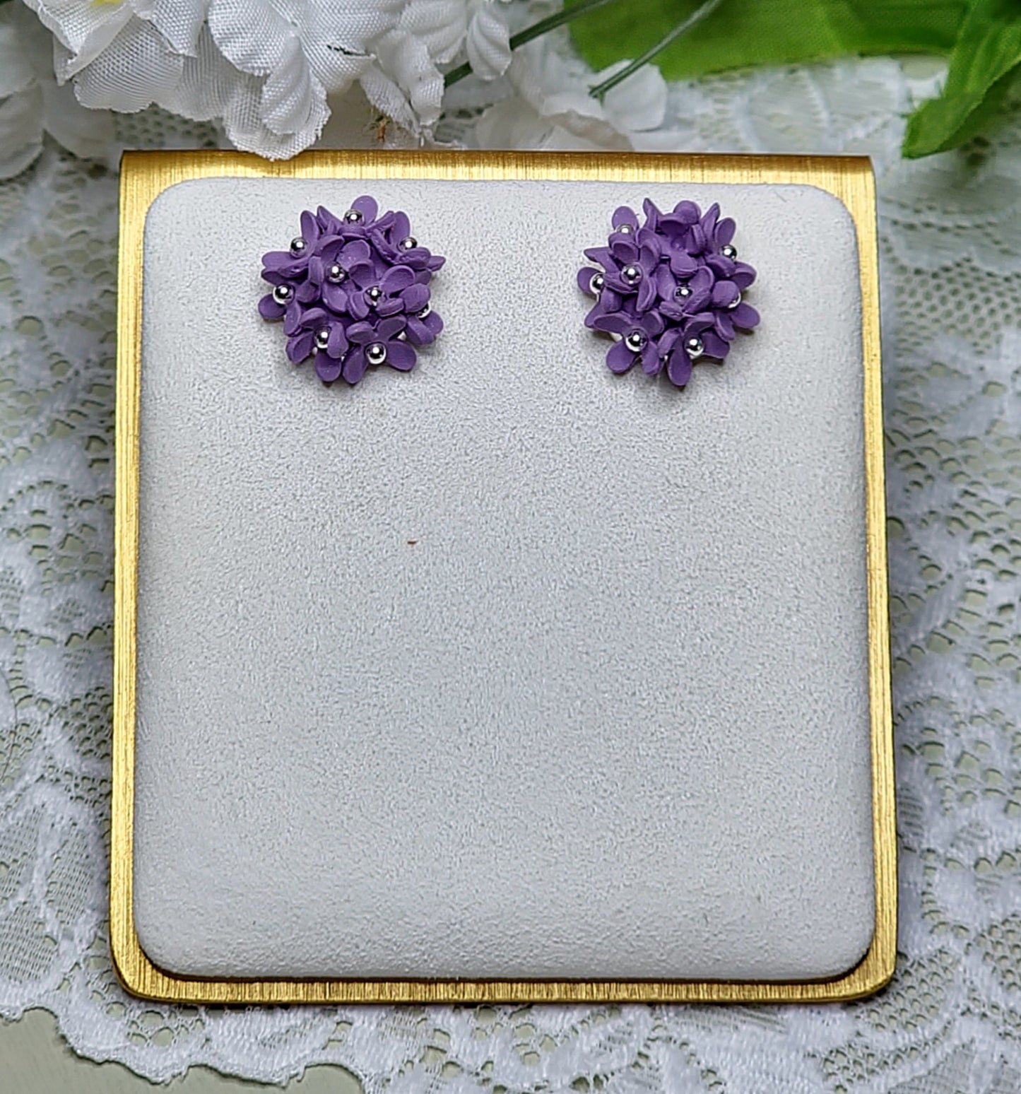 Purple Hydrangea Studs