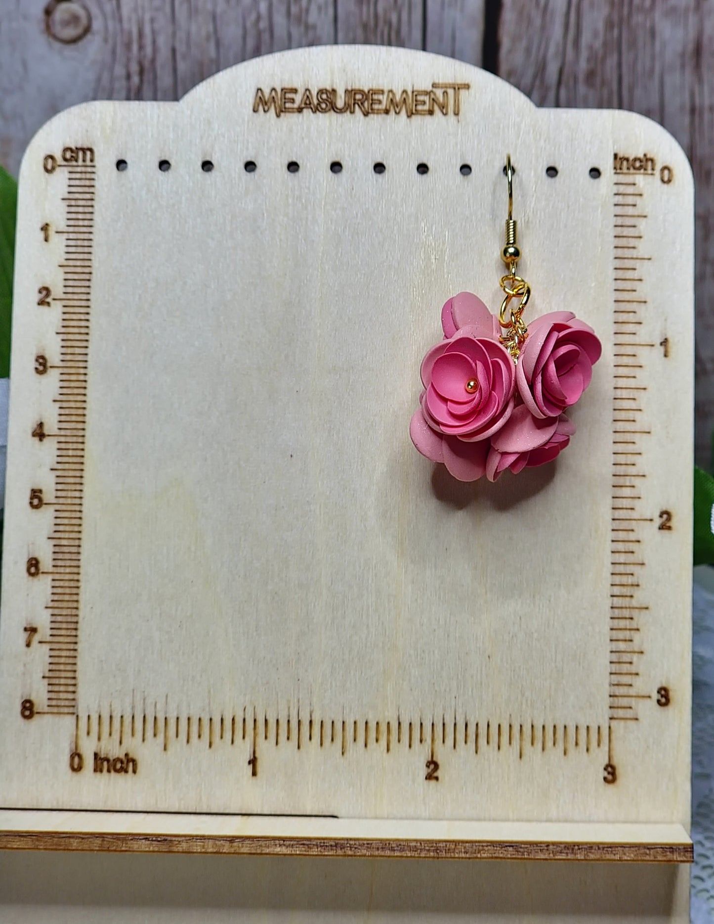 Coral flowers Dangle earrings