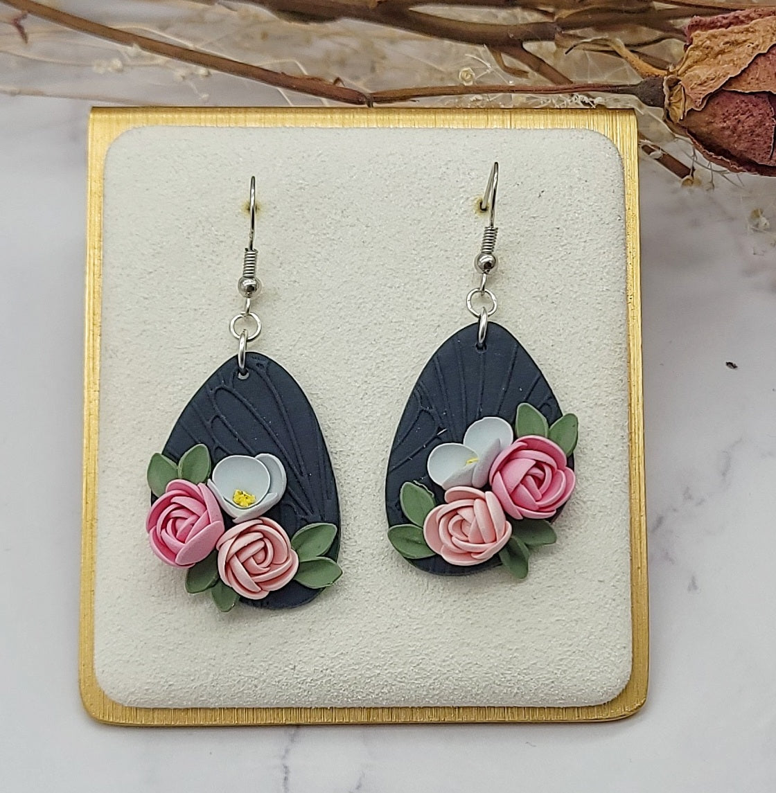 Rose Dangle earrings - H