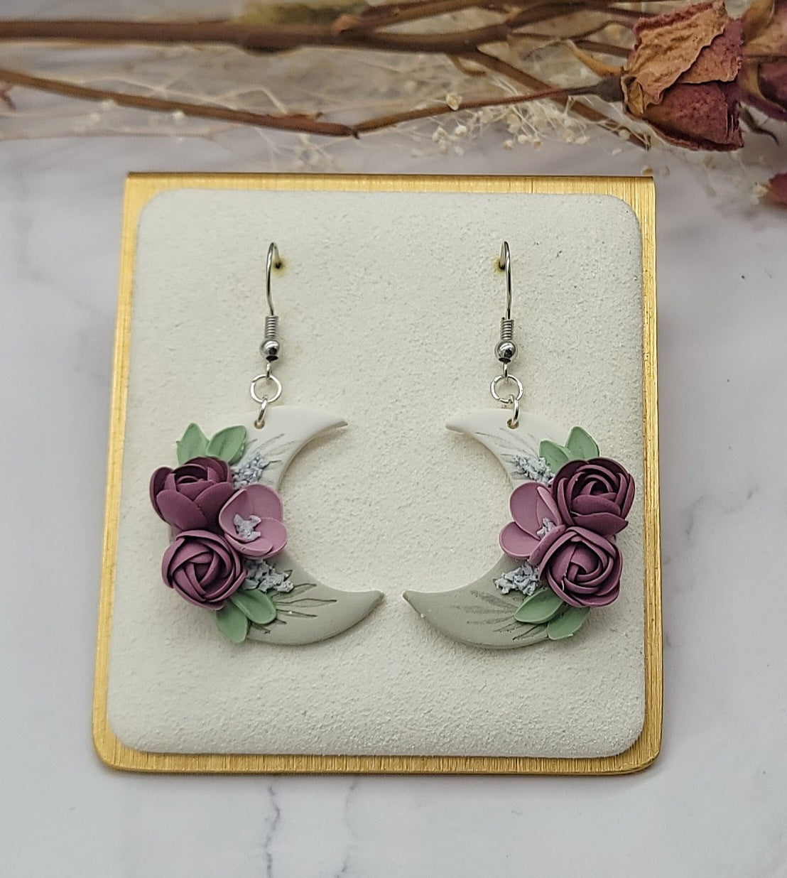 Rose Dangle earrings - N