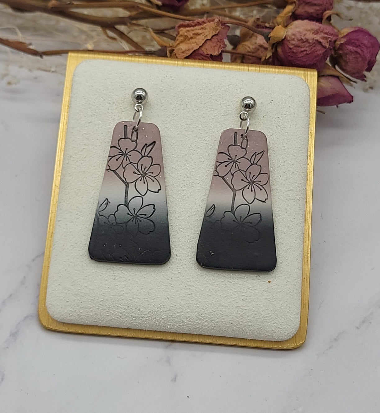 Black & Muave Ombre-C