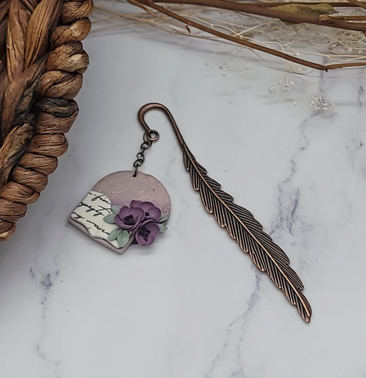Vintage style bookmark-C