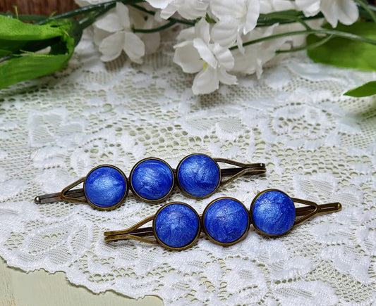 Blue Bobby Pins