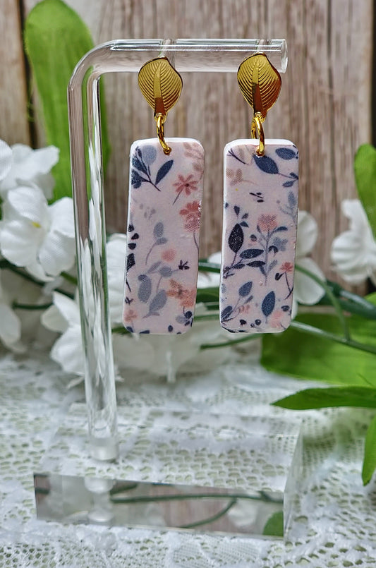 Gold Floral Dangle -C