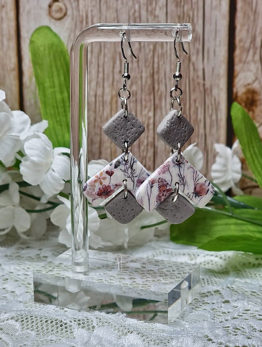 Butterfly Floral Dangle -A