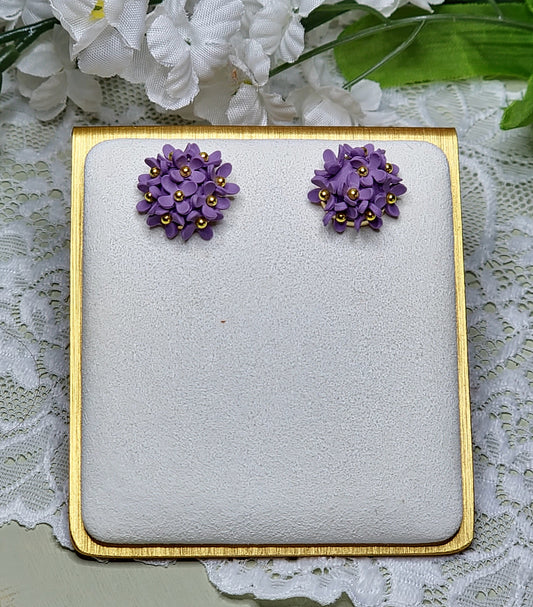 Purple Hydrangea Studs