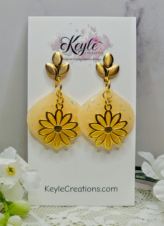 Faux Opal Dangle Earrings-E