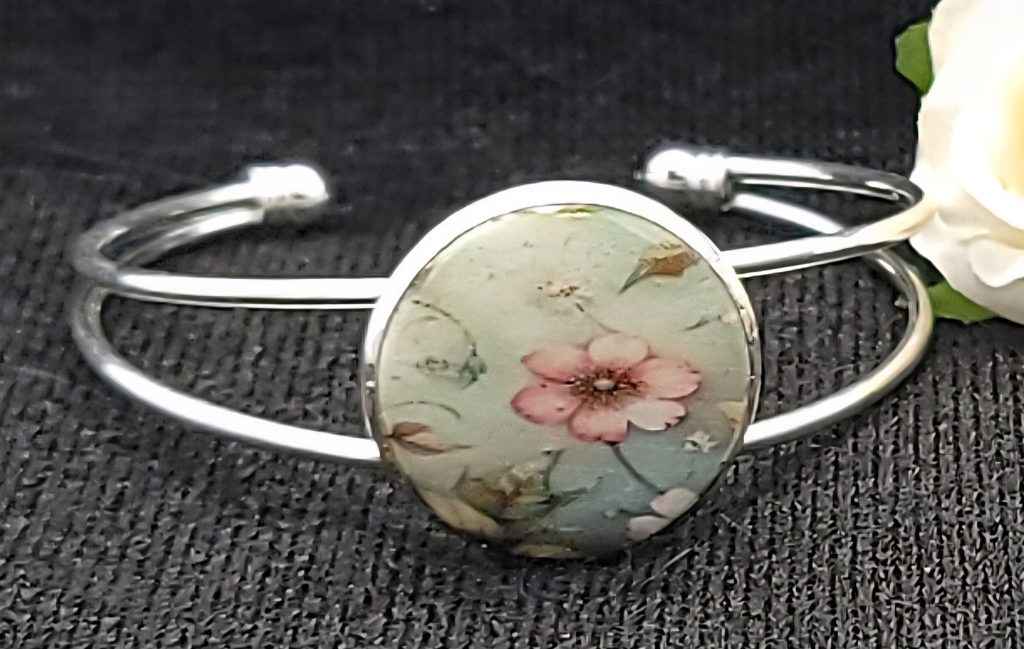 Floral Bracelet-Silver