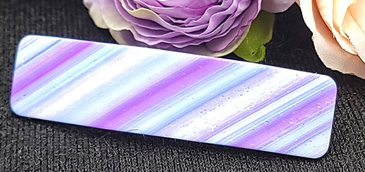 Light Purple Stripe Barrette-B