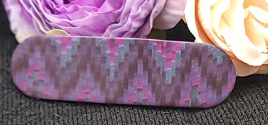 Purple Bargello Barrette