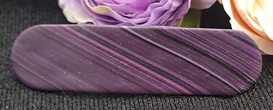 Purple Stripe Barrette