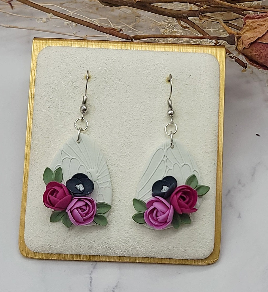 Rose Dangle earrings - K