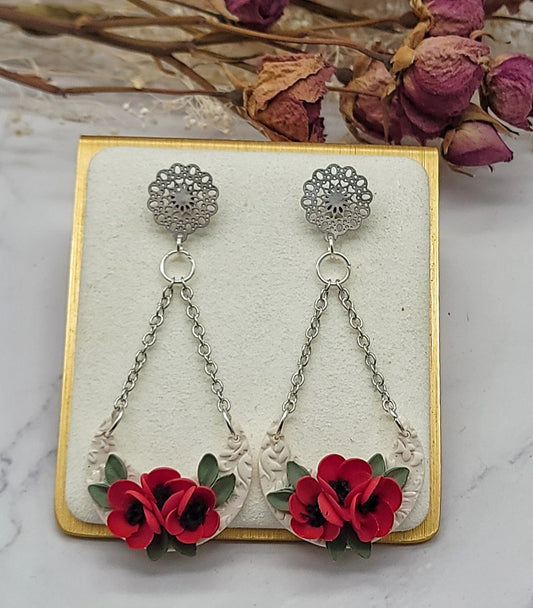 Poppy Dangle earrings -B