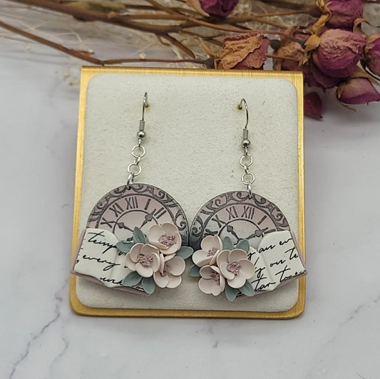 Vintage ombre earrings -B