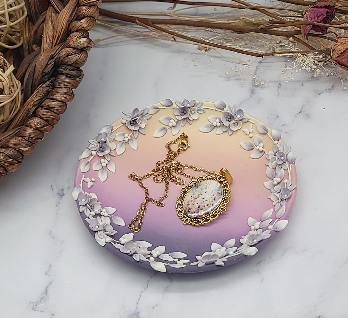 Trinket Dish-Sunset